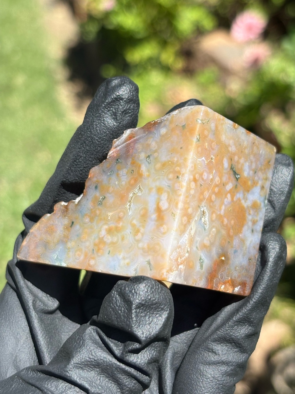 Ocean Jasper Crystal Freeform - Polished Sea Jasper - Orbicular Jasper